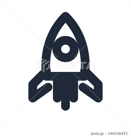ロケット 線画アイコン 140336855