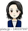 受付女性　お辞儀をする女性 140337397