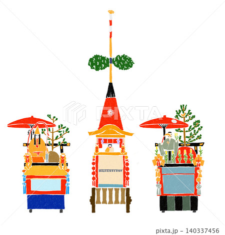 祇園祭 占出山・菊水鉾・芦刈山 祇園祭 占出山・菊水鉾・芦刈山 140337456