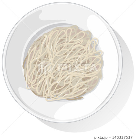 Minimalist Vector Illustration of Asian Noodles Minimalist Vector Illustration of Asian Noodles 140337537