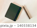 リングノートと木製の鉛筆 140338134
