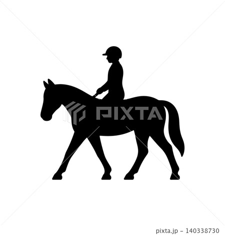 Classical Dressage Horse Riding Icon 140338730