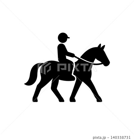 Leisure Equestrian Canter Riding Icon 140338731