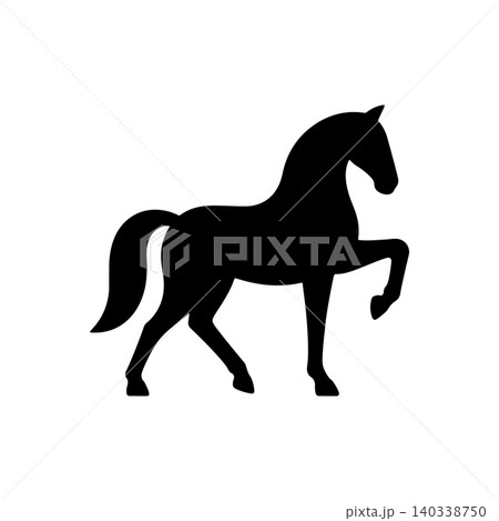 Elegant Dressage Prancing Icon Elegant Dressage Prancing Icon 140338750
