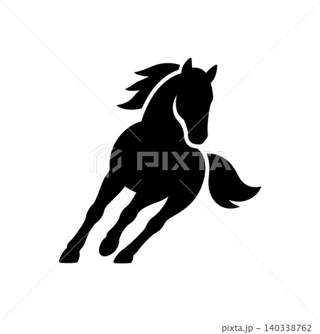Powerful Galloping Charger Motion Icon Powerful Galloping Charger Motion Icon 140338762