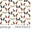 Vector seamless pattern with sacred devil horns on white background. Mythical texture with magical fantasy horns 140339103