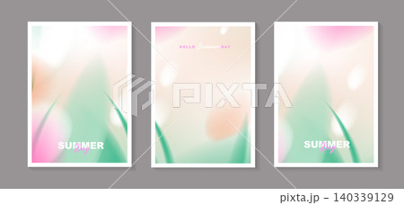 Abstract fluid sage green pink pastel gradient background set for summer poster, vertical cover design template with soft peach nature leaf liquid wave, modern bright bokeh light mesh brochure. Abstract fluid sage green pink pastel gradient background set for summer poster, vertical cover design template with soft peach nature leaf liquid wave, modern bright bokeh light mesh brochure. 140339129