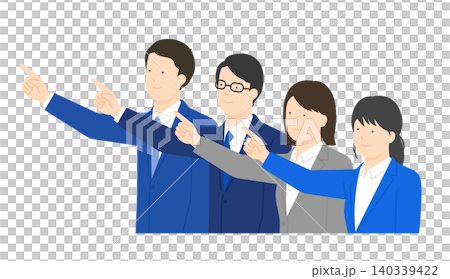 働く男性・女性 前向きなビジネスマン・ビジネスウーマンのイラストセット ベクター素材 働く男性・女性 前向きなビジネスマン・ビジネスウーマンのイラストセット ベクター素材 140339422