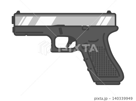 金属製スライドを装着したポリマーフレーム拳銃 140339949
