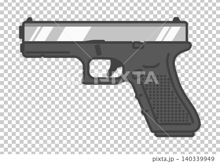 金属製スライドを装着したポリマーフレーム拳銃 140339949