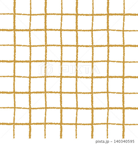 ナチュラルな手描きの格子模様のシンプルデザイン背景 140340595
