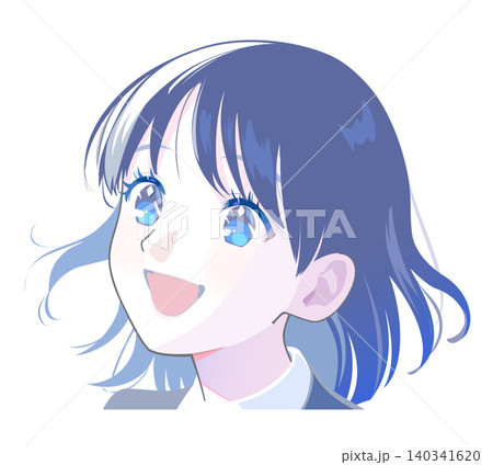 希望に満ちた笑顔の女性のイラスト 希望に満ちた笑顔の女性のイラスト 140341620