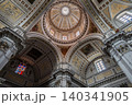Ornate baroque dome interior of a historic cathedral in Caltagirone, Sicily, Italy 140341905