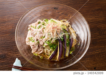 さっぱり豚しゃぶそうめん さっぱり豚しゃぶそうめん 140342899