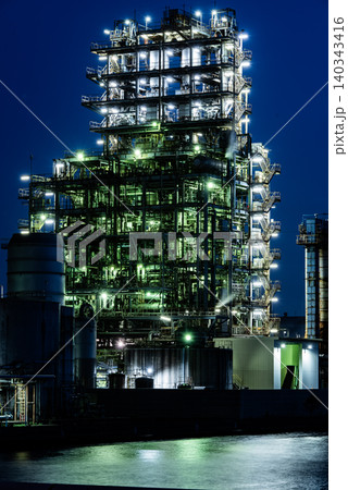 工場夜景 ~神奈川・川崎扇町・10~ 工場夜景 ~神奈川・川崎扇町・10~ 140343416