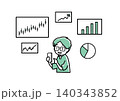 スマートフォンでチャート見て操作している人 02 140343852
