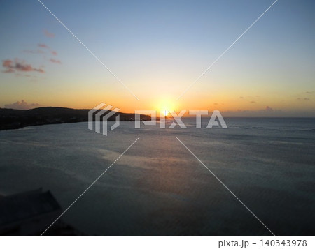 グアム 夕日 ジオラマ風 グアム 夕日 ジオラマ風 140343978