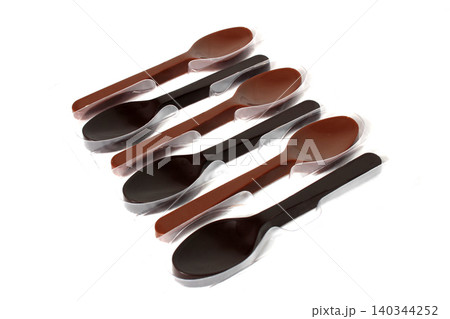 spoon shaped chocolates in the box spoon shaped chocolates in the box 140344252