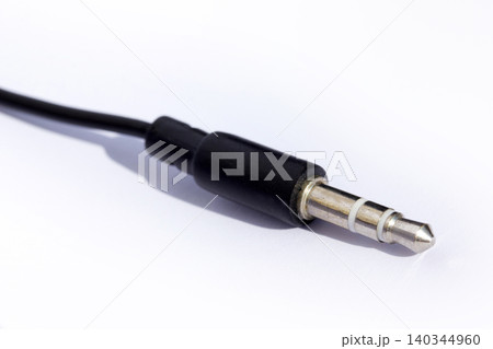 Audio mini jack plug on white background Audio mini jack plug on white background 140344960