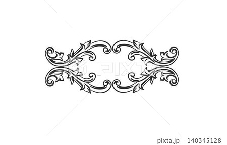 Hand drawn vector abstract outline,graphic,line vintage ornament art nouveau frame border and divider in drawing elegant style.Elegant decoration vintage outline design isolated.Floral ornament border Hand drawn vector abstract outline,graphic,line vintage ornament art nouveau frame border and divider in drawing elegant style.Elegant decoration vintage outline design isolated.Floral ornament border 140345128