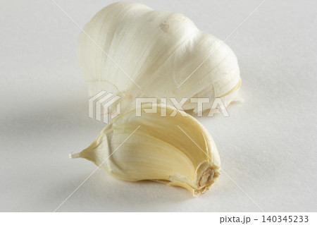 garlic clove on a white background 140345233