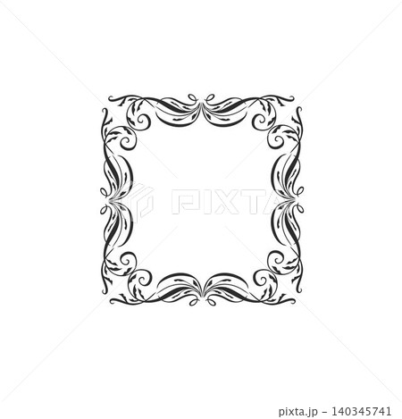 Hand drawn vector abstract outline,graphic,line vintage celebration ornament art nouveau frame in drawing elegant style.Elegant decoration vintage outline design isolated. Floral ornament border Hand drawn vector abstract outline,graphic,line vintage celebration ornament art nouveau frame in drawing elegant style.Elegant decoration vintage outline design isolated. Floral ornament border 140345741