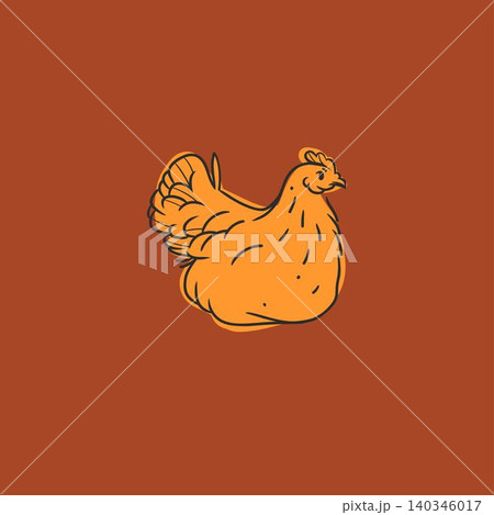 Hand drawn abstract vector graphic illustration collection with cute, stylized domestic animals rooster and hen character.Trendy modern farm design concept.Vector line farm animal symbol. animal icons Hand drawn abstract vector graphic illustration collection with cute, stylized domestic animals rooster and hen character.Trendy modern farm design concept.Vector line farm animal symbol. animal icons 140346017