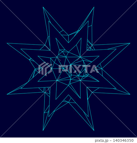 Trendy retro star low poly triangulation triangulated polygonal Trendy retro star low poly triangulation triangulated polygonal 140346350