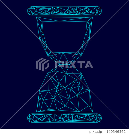 Hourglass low poly triangulation triangulated polygonal electric Hourglass low poly triangulation triangulated polygonal electric 140346362