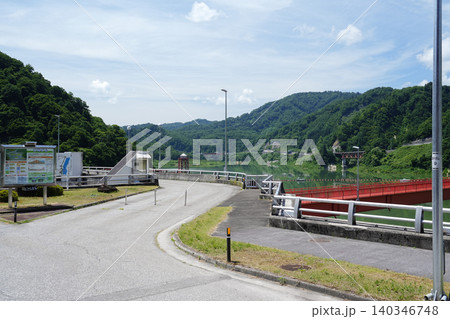 山形県_飯豊町_白川ダム_白川湖 山形県_飯豊町_白川ダム_白川湖 140346748