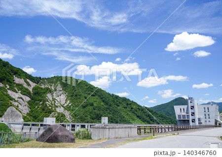 山形県_小国町_横川ダム_白い森おぐに湖 山形県_小国町_横川ダム_白い森おぐに湖 140346760
