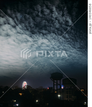 Agra Skyline Under Starry Sky Agra Skyline Under Starry Sky 140346858