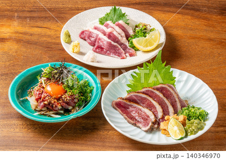 河内鴨料理盛り合わせ 鴨刺しやタタキを楽しむ贅沢和食 河内鴨料理盛り合わせ 鴨刺しやタタキを楽しむ贅沢和食 140346970