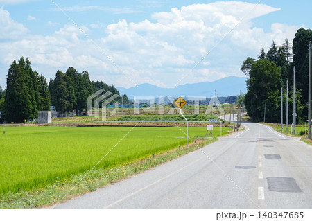 山形県_長井市_田園風景 山形県_長井市_田園風景 140347685