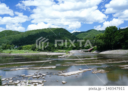山形県_白鷹町_最上川 山形県_白鷹町_最上川 140347911