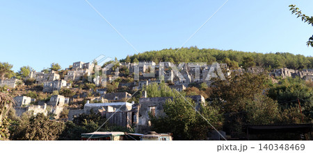 Abandoned village in Turkey. Fethiye Kayakoy 140348469