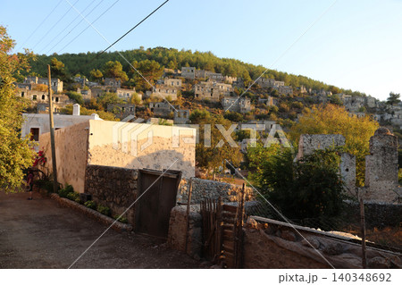 Abandoned village in Turkey. Fethiye Kayakoy 140348692