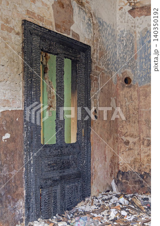 Burnt Door House Fire Burnt Door House Fire 140350192