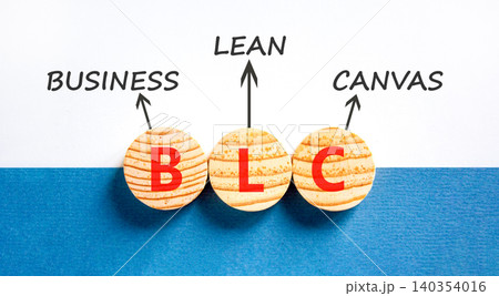 BLC business lean canvas symbol. Concept words BLC business lean canvas on beautiful wooden circles. Beautiful white blue background. BLC business lean canvas concept. Copy space. BLC business lean canvas symbol. Concept words BLC business lean canvas on beautiful wooden circles. Beautiful white blue background. BLC business lean canvas concept. Copy space. 140354016