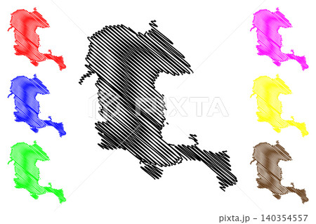 James City County, Commonwealth of Virginia (U.S. county, United States of America, USA, U.S., US) map vector illustration, scribble sketch James City map 140354557