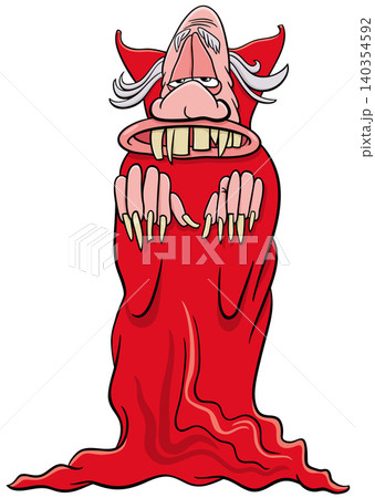 monster or vampire fantasy character cartoon illustration monster or vampire fantasy character cartoon illustration 140354592