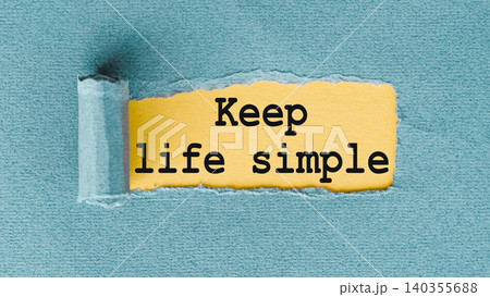 Word writing text Keep It Simple. Business concept for ask something easy understand not go into too much detail 140355688