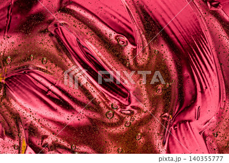 Abstract wave background with magenta and pink glossy lines 140355777