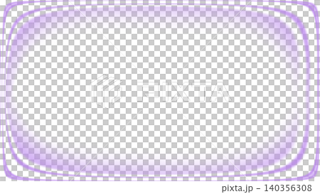 Abstract glowing purple neon frame with rounded corners isolated on transparent background, futuristic interface design element concept Abstract glowing purple neon frame with rounded corners isolated on transparent background, futuristic interface design element concept 140356308