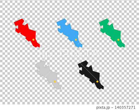 府庁入りデザイン地図_京都府_簡略 140357271