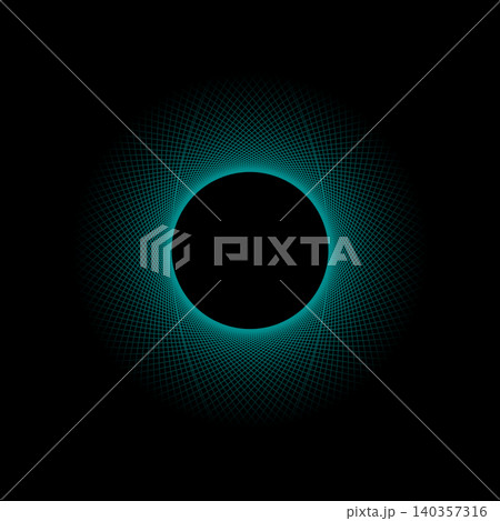 teal spirograph black hole vector illustration teal spirograph black hole vector illustration 140357316