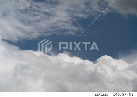 Soothing daytime sky with light clouds gently gliding across blue horizon. Quiet and peaceful sky during daytime featuring fluffy clouds smoothly drifting in clear blue sky Soothing daytime sky with light clouds gently gliding across blue horizon. Quiet and peaceful sky during daytime featuring fluffy clouds smoothly drifting in clear blue sky 140357402
