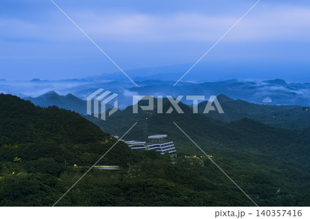 台湾新北区の自然風景・山並みの眺望 (早朝・朝景) / New Taipei, Taiwan 台湾新北区の自然風景・山並みの眺望 (早朝・朝景) / New Taipei, Taiwan 140357416