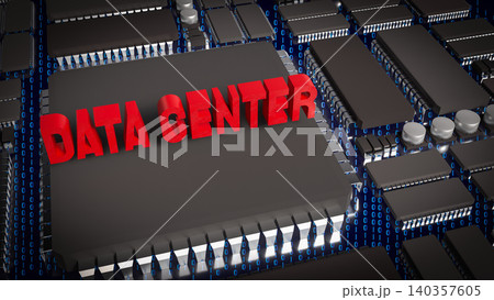 Data Center Technology Concept 3d render. Data Center Technology Concept 3d render. 140357605