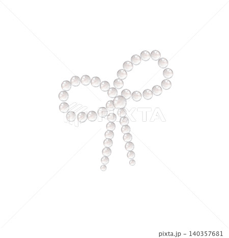 Watercolor pearl bow illustration. Decorative jewelry element for wedding invitations, greeting cards, stationery, packaging, labels, certificates, menus and branding materials. Watercolor pearl bow illustration. Decorative jewelry element for wedding invitations, greeting cards, stationery, packaging, labels, certificates, menus and branding materials. 140357681